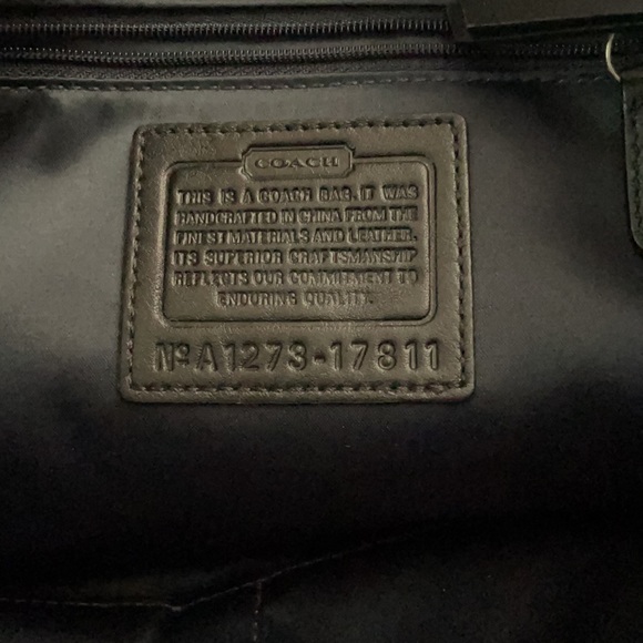 Black Coach Leather bag. Barely used! Like New! - Picture 3 of 5